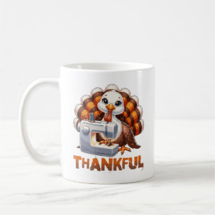 Thanksgiving Thankful Adorable Animal Turkey Coffee Mug