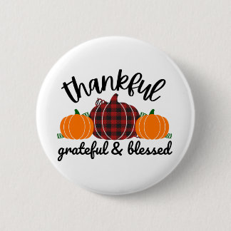 Thanksgiving Thankful Button