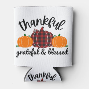 Thanksgiving Thankful Can Cooler