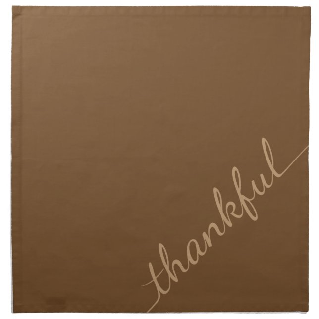 Thanksgiving Thankful cloth napkin (Front)