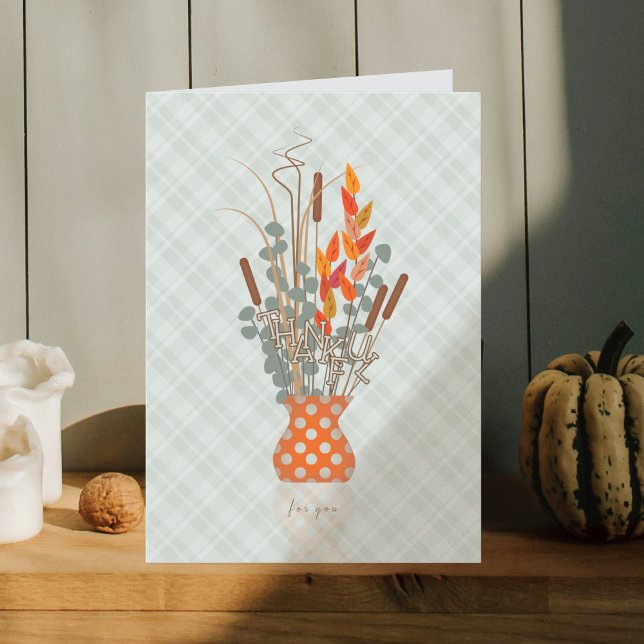 Thanksgiving Thankful Fall Arrangement Folded Card (Creator Uploaded)