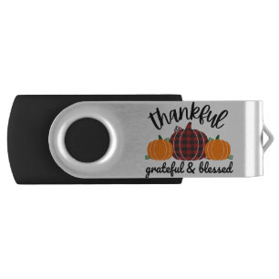 Thanksgiving Thankful Flash Drive