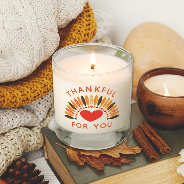 Thanksgiving THANKFUL FOR YOU Scented Candle (Creator Uploaded)