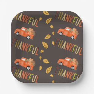 Thanksgiving, Thankful Paper Plate