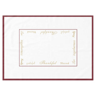 Thanksgiving Thankful Tablecloth