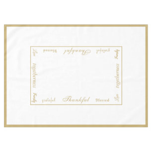 Thanksgiving Thankful Tablecloth