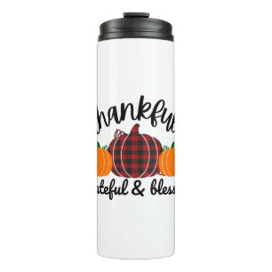 Thanksgiving Thankful Thermal Tumbler