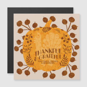 Thanksgiving Thankful Turkey Pumpkin Greenery