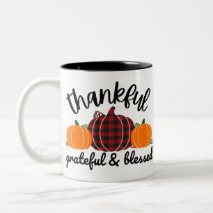 Thanksgiving Thankful Two-Tone Coffee Mug