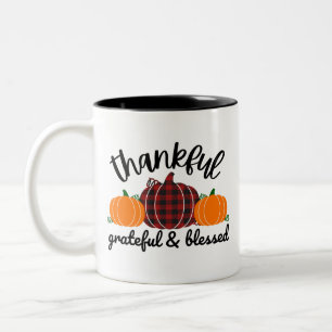Thanksgiving Thankful Two-Tone Coffee Mug