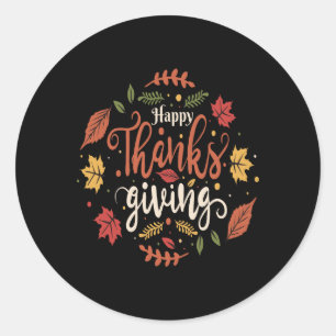 Thanksgiving, Thanksgiving 2023, Holidays gifts Classic Round Sticker