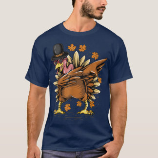 Thanksgiving Thanksgiving Dabbing Dab Dance Turkey T-Shirt