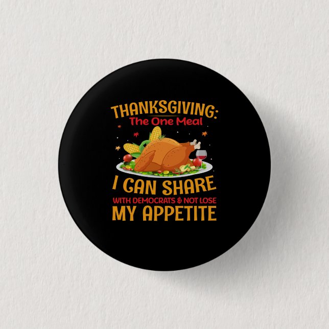 Thanksgiving The One Meal Button (Front)
