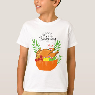 Thanksgiving theme design elements T-Shirt