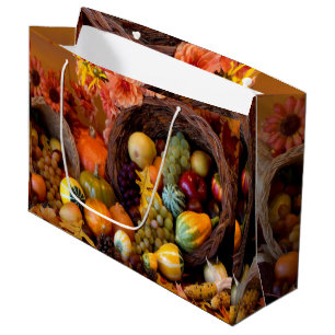 Thanksgiving Theme Gift Jumbo Gift Bag
