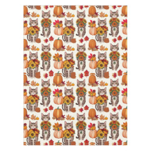 Thanksgiving themed for cat lovers  tablecloth