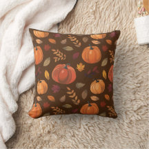 Thanksgiving themed Throw Pillow