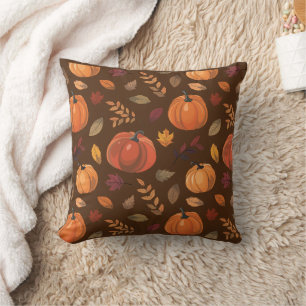 Thanksgiving themed Throw Pillow