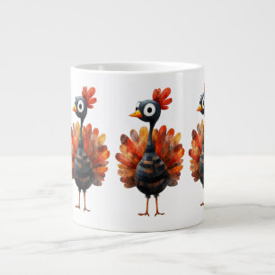 Thanksgiving Themed with turkey Giant Coffee Mug