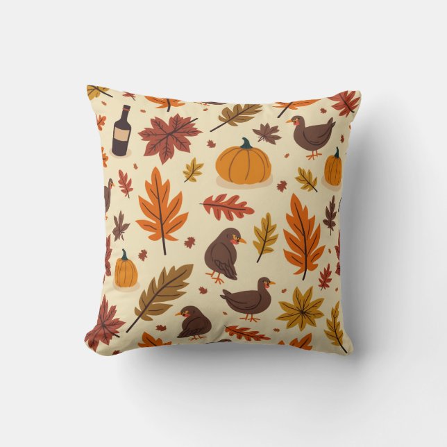 Thanksgiving  throw pillow (Front)