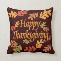 Thanksgiving Throw Pillow