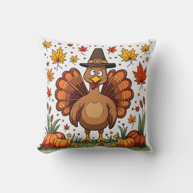 Thanksgiving Throw Pillow (Front)