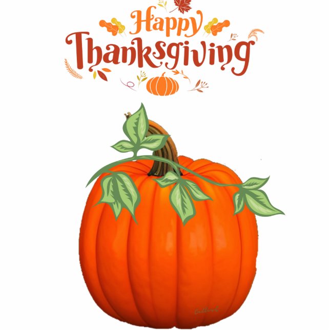 Thanksgiving  throw pillow cutout (Front)