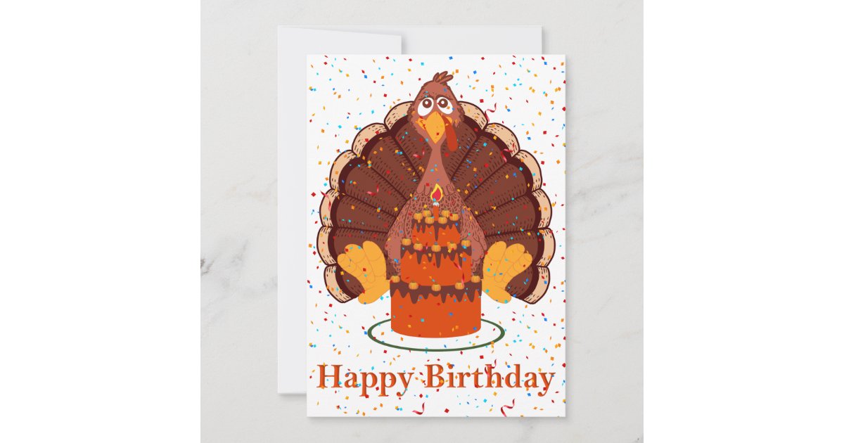 Thanksgiving Birthday Card