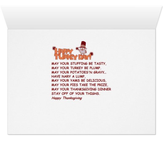 THANKSGIVING TIME TO THINK OF "YOU" (Inside Horizontal (Bottom))