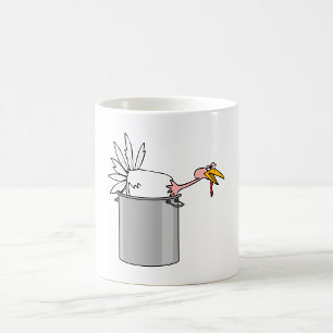 Thanksgiving Tired Turkey in Cooking Pot Humor  Coffee Mug