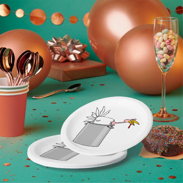 Thanksgiving Tired Turkey in Cooking Pot Humor  Paper Plates (Creator Uploaded)