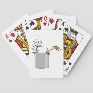 Thanksgiving Tired Turkey in Cooking Pot Humor  Poker Cards