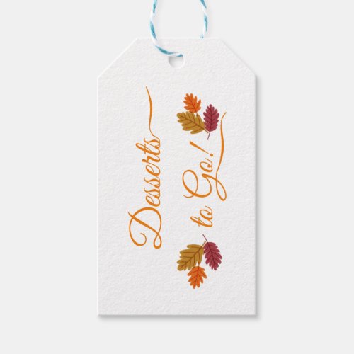 Thanksgiving To Go Reversible Gift Tags