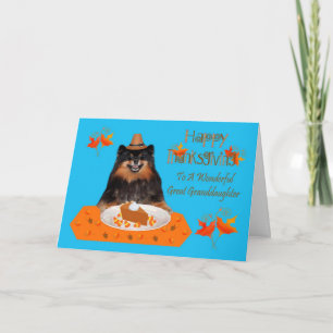 Thanksgiving To Great Granddaughter Greeting Card