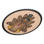 Thanksgiving Tom Turkey Holiday Dinner Plate (Left Side)