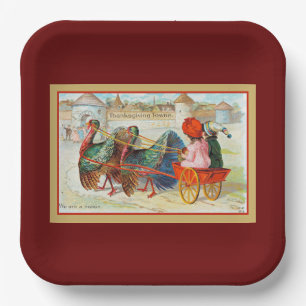 Thanksgiving Towne, Greetings! Paper Plates