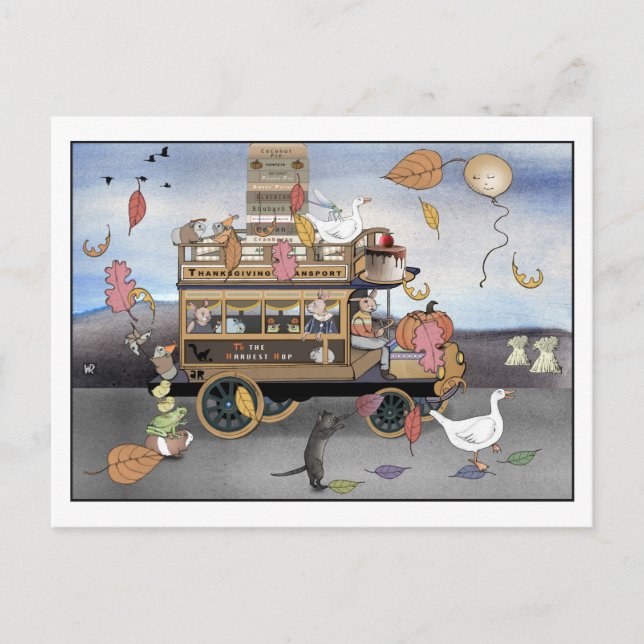 Thanksgiving Transport Postcard (Front)