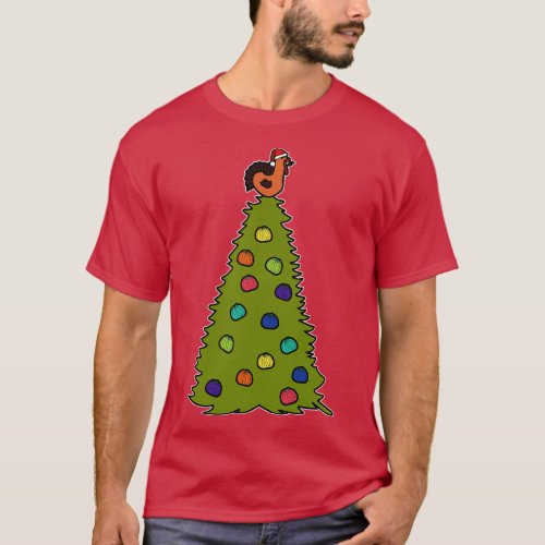 Thanksgiving Tree with Turkey Topper Graphic T_Shirt