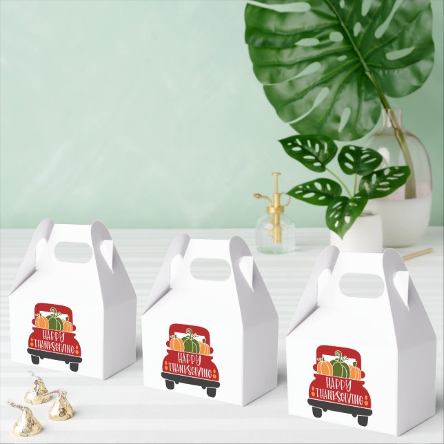Thanksgiving Truck Favor Boxes (Multiple)