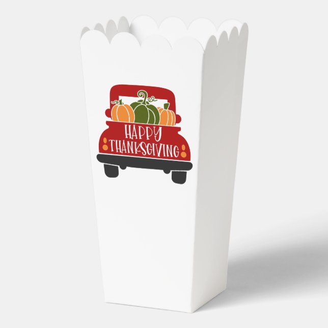 Thanksgiving Truck Favor Boxes (Front)