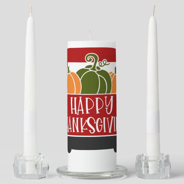 Thanksgiving Truck Unity Candle Set (Front)