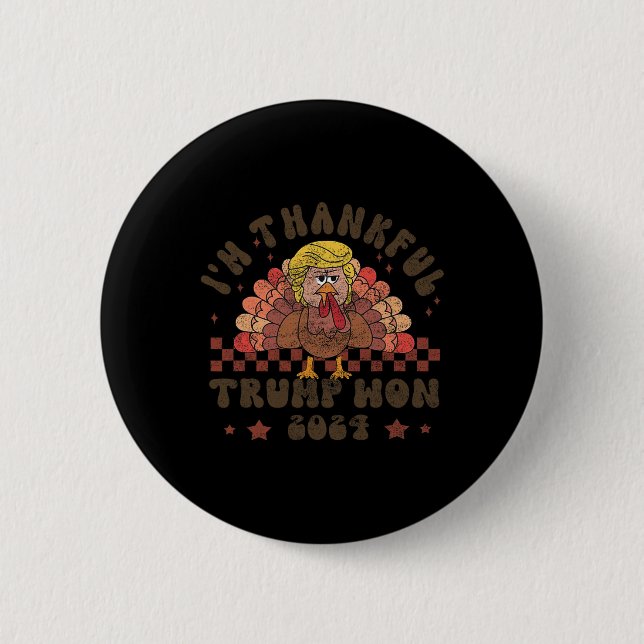 Thanksgiving Trump Make Thanksgiving Great Again F Button (Front)