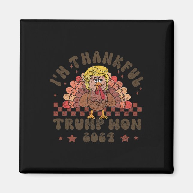 Thanksgiving Trump Make Thanksgiving Great Again F Magnet (Front)