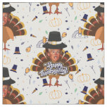 thanksgiving trump turkey fabric