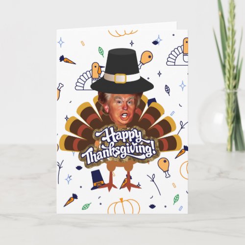 thanksgiving trump turkey holiday card