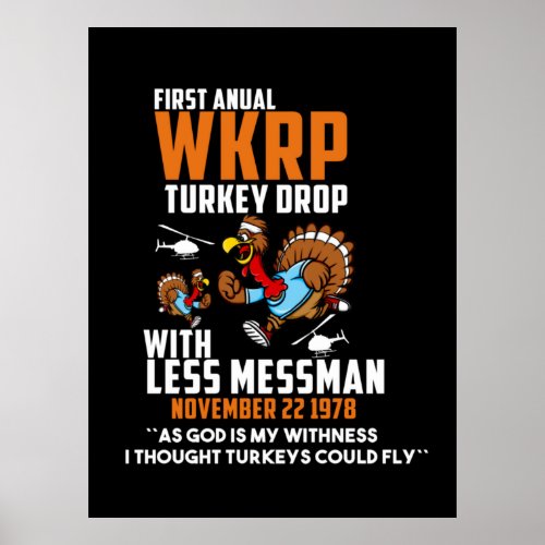 Thanksgiving Tshirt_First Annual WKRP Turke Poster