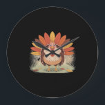 Thanksgiving Turkey – Autumn Holiday Classic Class Large Clock<br><div class="desc">Thanksgiving Turkey – Autumn Holiday Classic Classic T-Shirt_1</div>