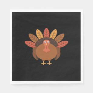 Thanksgiving Turkey – Autumn Holiday Classic Class Napkins
