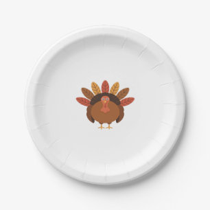 Thanksgiving Turkey – Autumn Holiday Classic Class Paper Plates