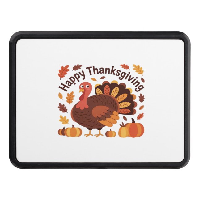 Thanksgiving Turkey – Autumn Holiday Classic Overs Hitch Cover (Front)